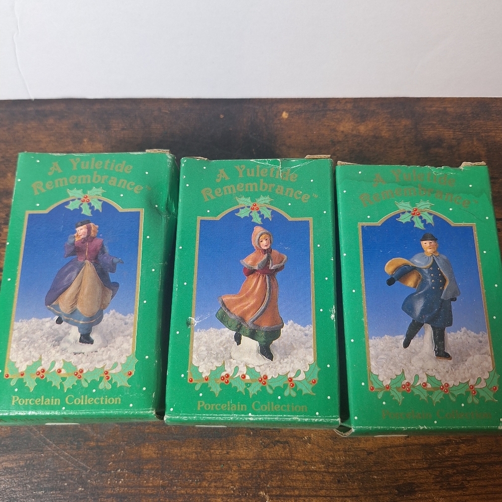 Vintage Russ Berrie Christmas Porcelain Lot Of 3 # 19560